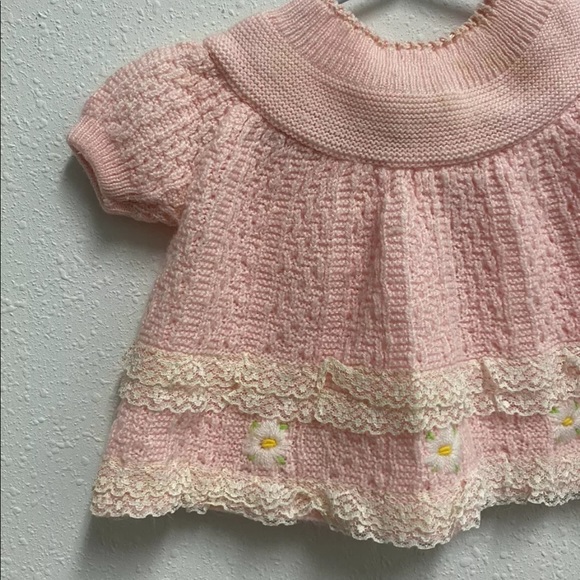 Vintage A Little Angel Girl Baby Sweater 
No Size - Picture 2 of 11